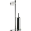 Portascopino bagno Hibiscus H 75 cm cromato
