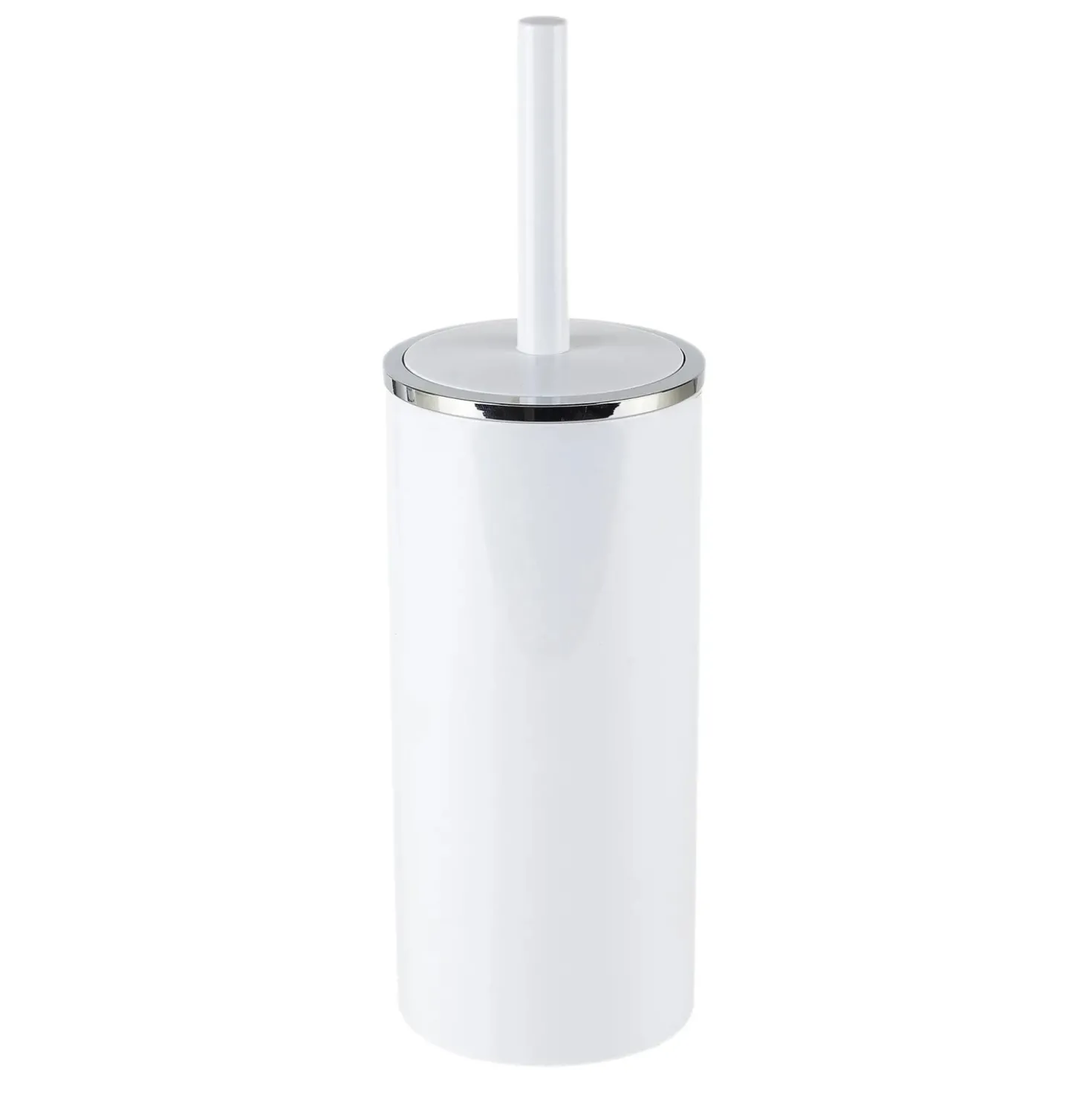 Portascopino bagno Ivory H 33 cm bianco cromato