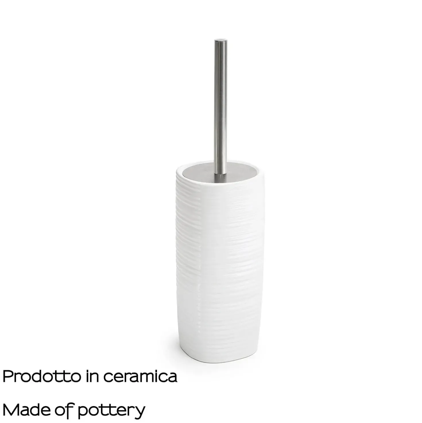 Portascopino bagno Kelly H 40 cm bianco