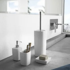 Portascopino bagno Kelly H 40 cm bianco