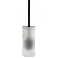 Portascopino bagno Marmor H 20,1 cm vetro satinato