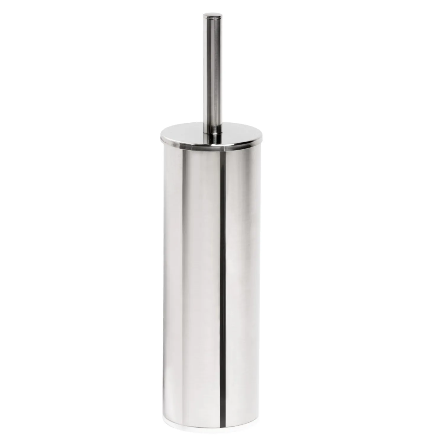 Portascopino bagno One Duo Cromo H 34 cm in acciaio inox