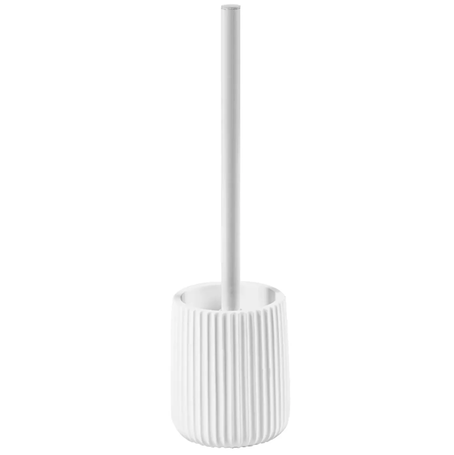 Portascopino bagno Plissè H 40 cm bianco