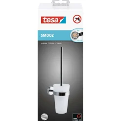 Portascopino bagno Smooz SO221 H 3,7 cm cromato