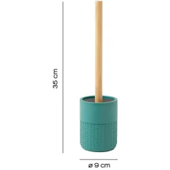 Portascopino bagno Thea H 35 cm verde opaco