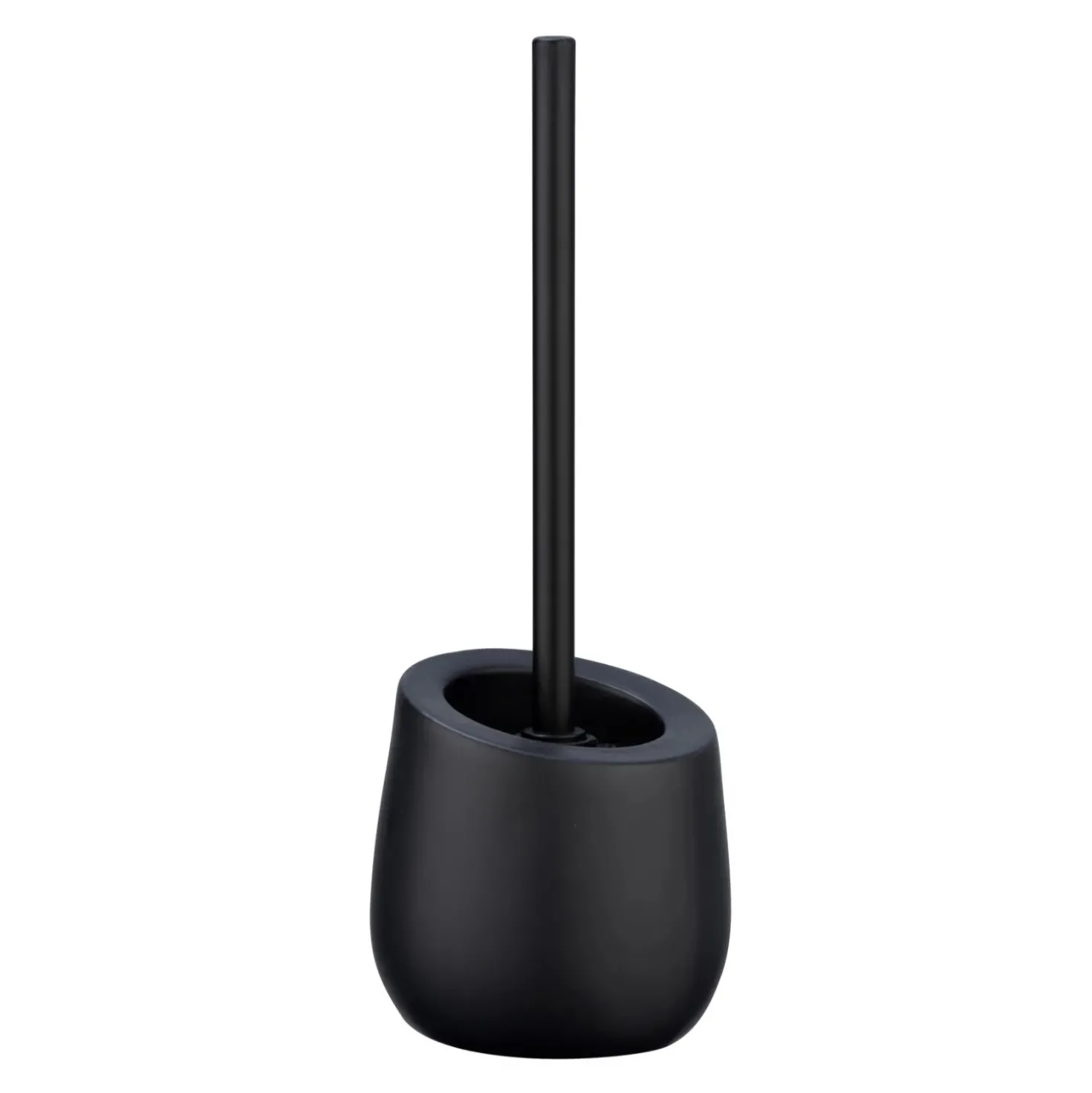 Portascopino bagno Wenko Badi H 38 cm nero opaco