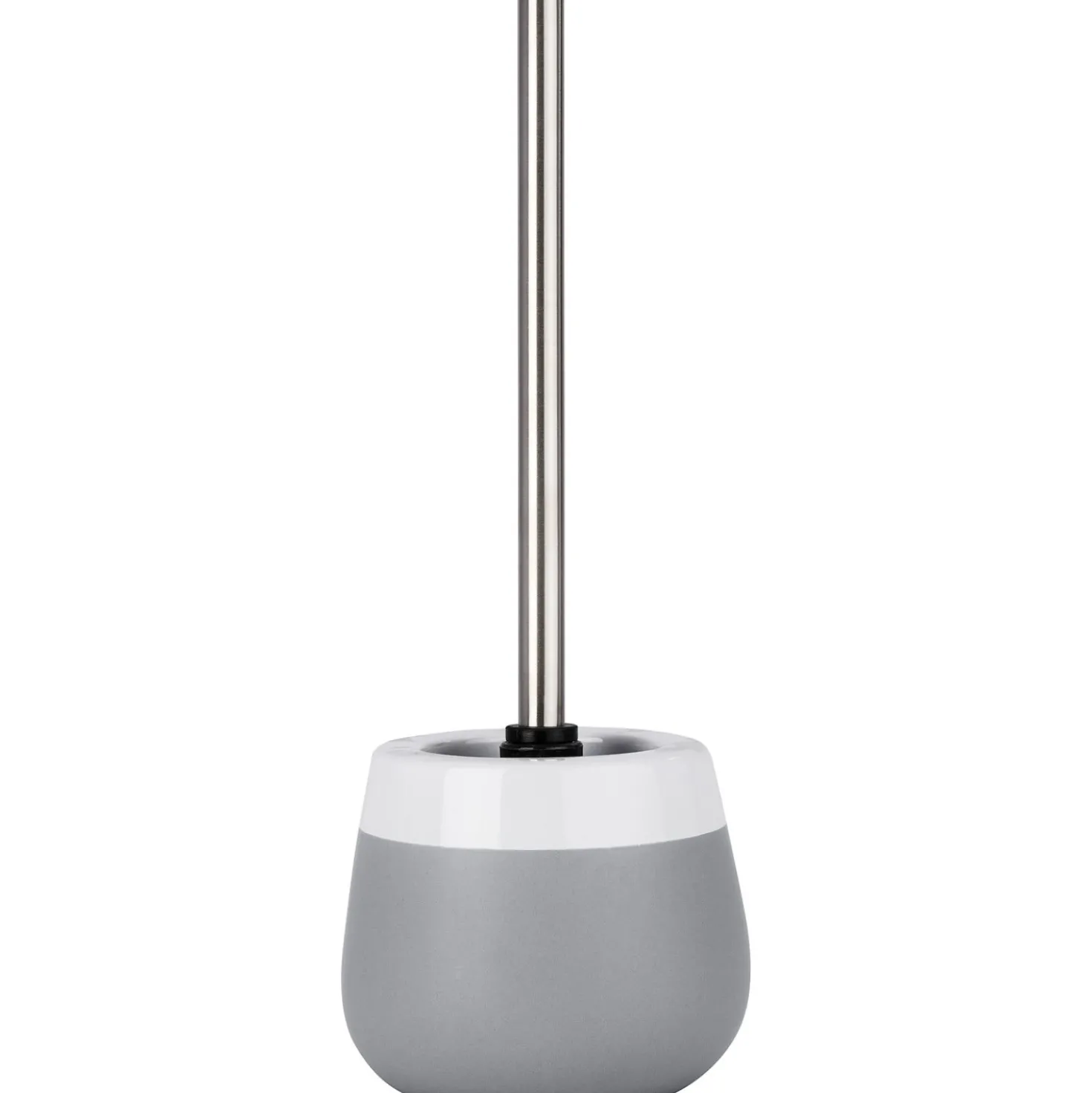 Portascopino bagno Wenko Malta H 38,5 cm grigio-bianco