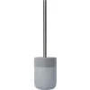 Portascopino in ceramica Rock grigio