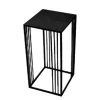 Portavaso in metallo quadrato H70 cm nero