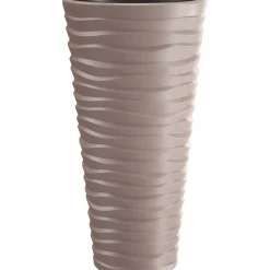 Portavaso Prosperplast effetto ondulato Ø 39 x 75 cm moka