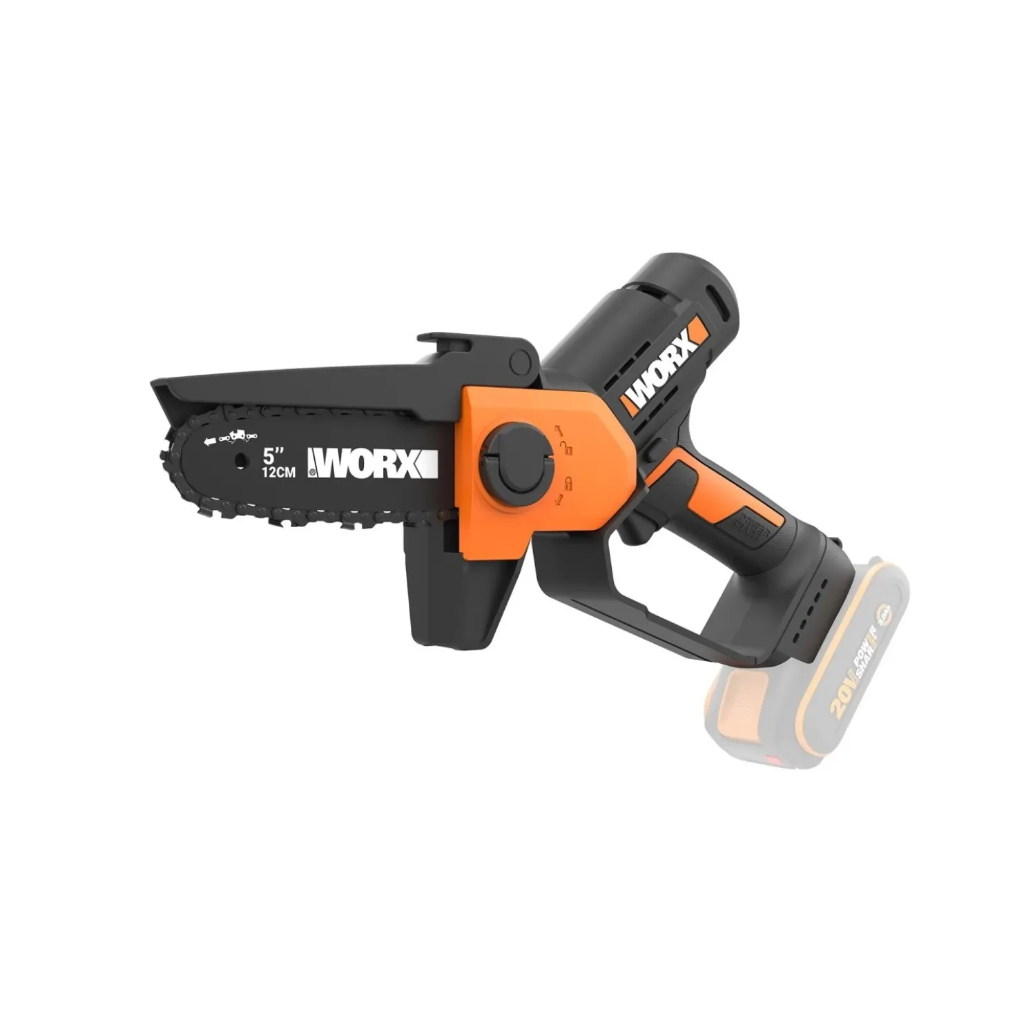 Potatore a batteria WG326E.9 Worx 20V 12cm - solo corpo macchina