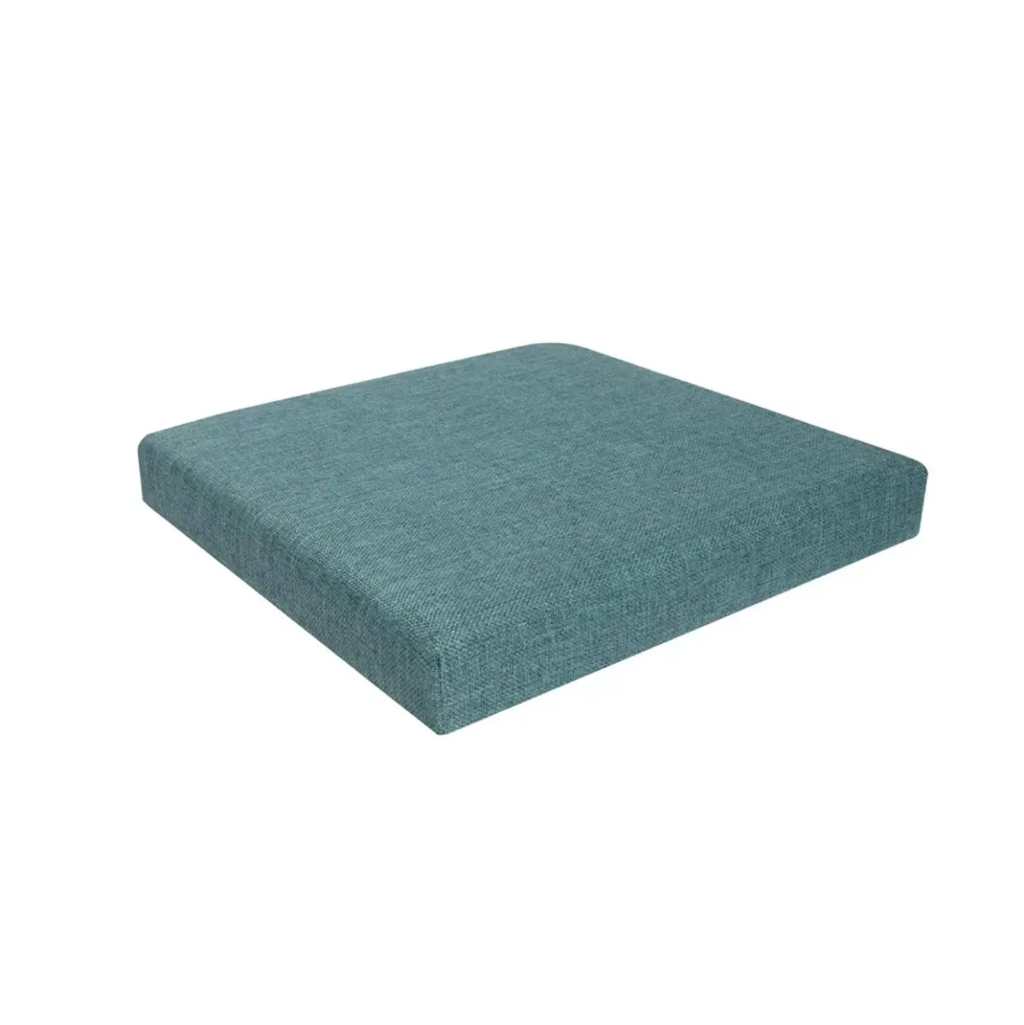 Pouf contenitore pieghevole tessuto verde 38x38 cm