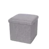 Pouf contenitore pieghevole 38x38xH36 cm grigio