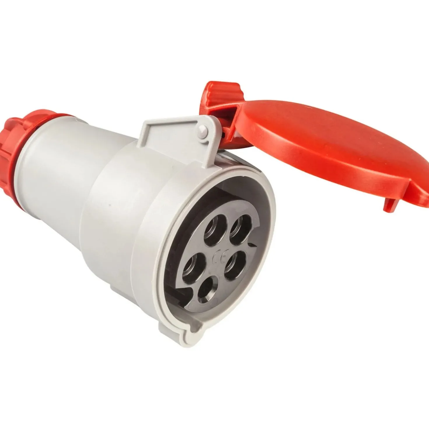 Presa mobile industriale 16 A 3P+N+T IP44 rossa