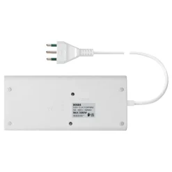 Presa mobile multipla scrivania 1 universale +2 P17/11+3 USB+ spina S17 bianco
