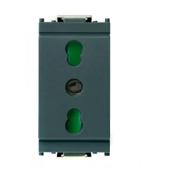 Presa 2P+ T 16A 250 V Vimar Idea standard italiano tipo P17/11 colore grigio