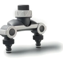 Presa rubinetto G.F. doppia uscita filetto 3/4" - Grigio