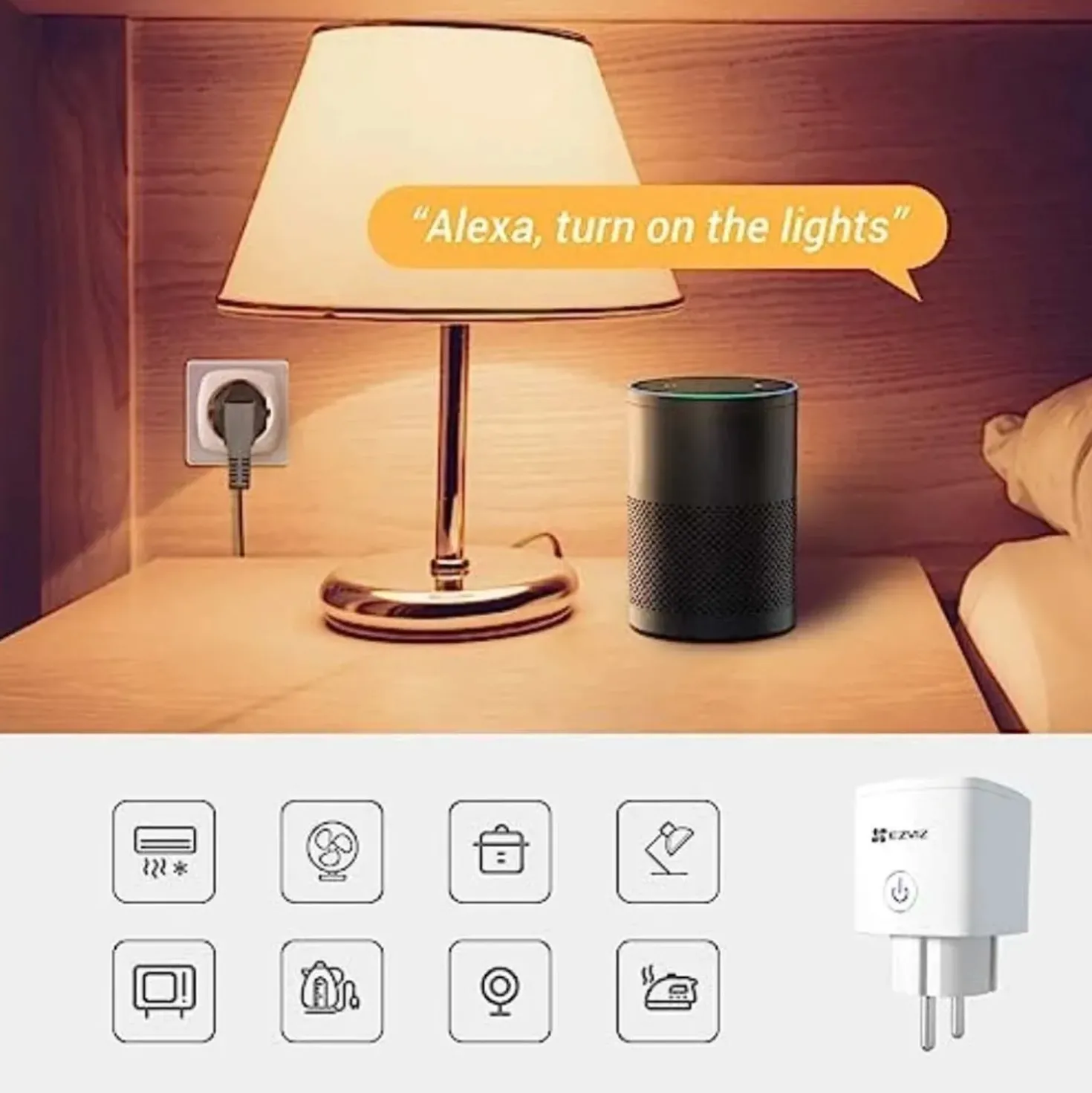 Presa smart Ezviz T30B Smart Home con controllo consumi