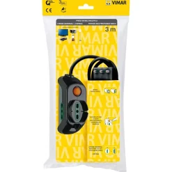 Presa universale Vimar 2P17/11 e SPB17 3 m nero
