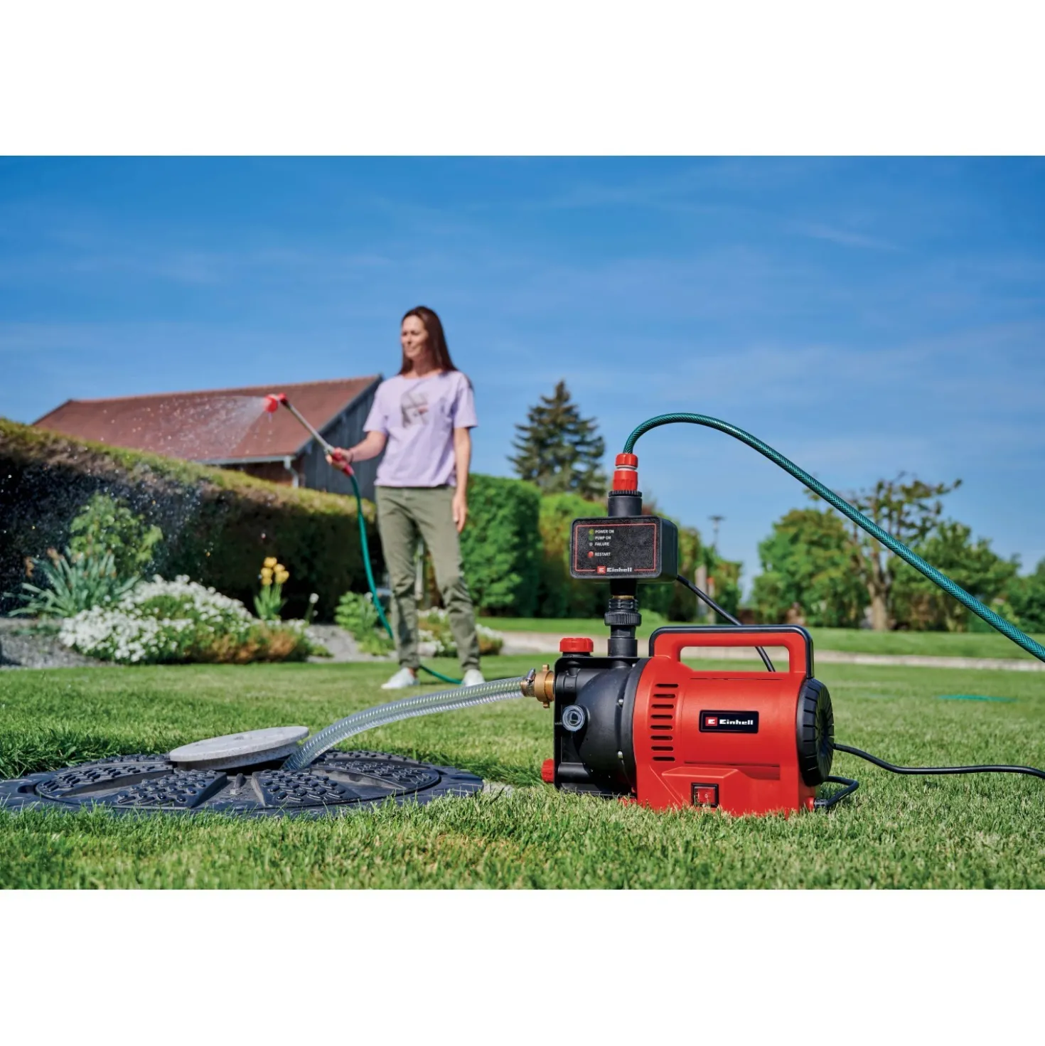 Pressostato regolazione elettronica Einhell per pompe giardino