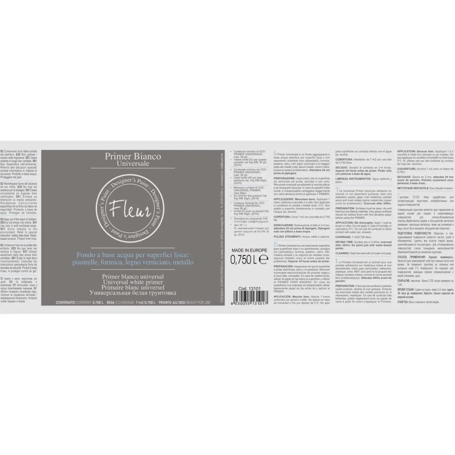 Primer Fleur P02 bianco universale 0,75 l
