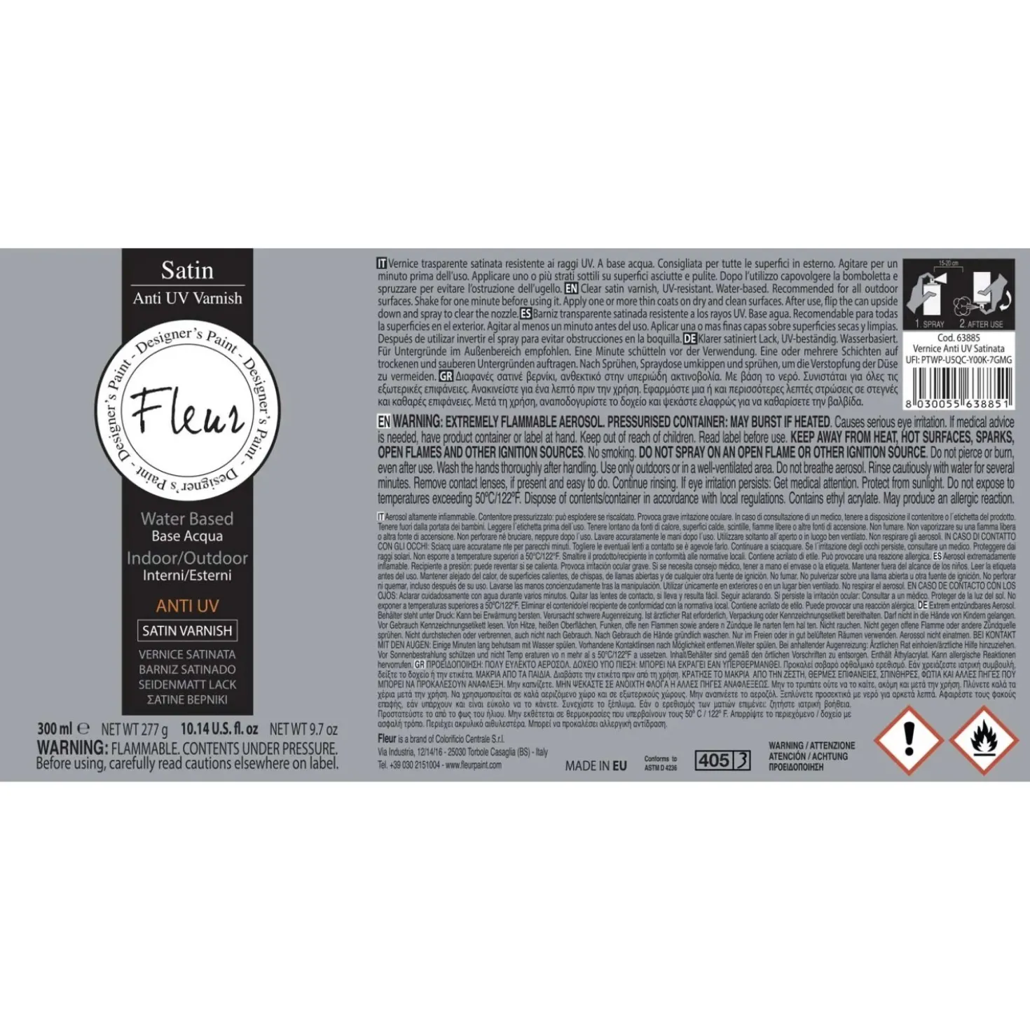 Primer spray Fleur P03 antiruggine 300 ml