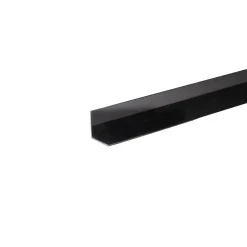 Profilo angolare 2,6 m 15x15 mm in pvc nero opaco
