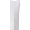 Profilo angolare 2,6 m 25x25 mm in pvc bianco opaco