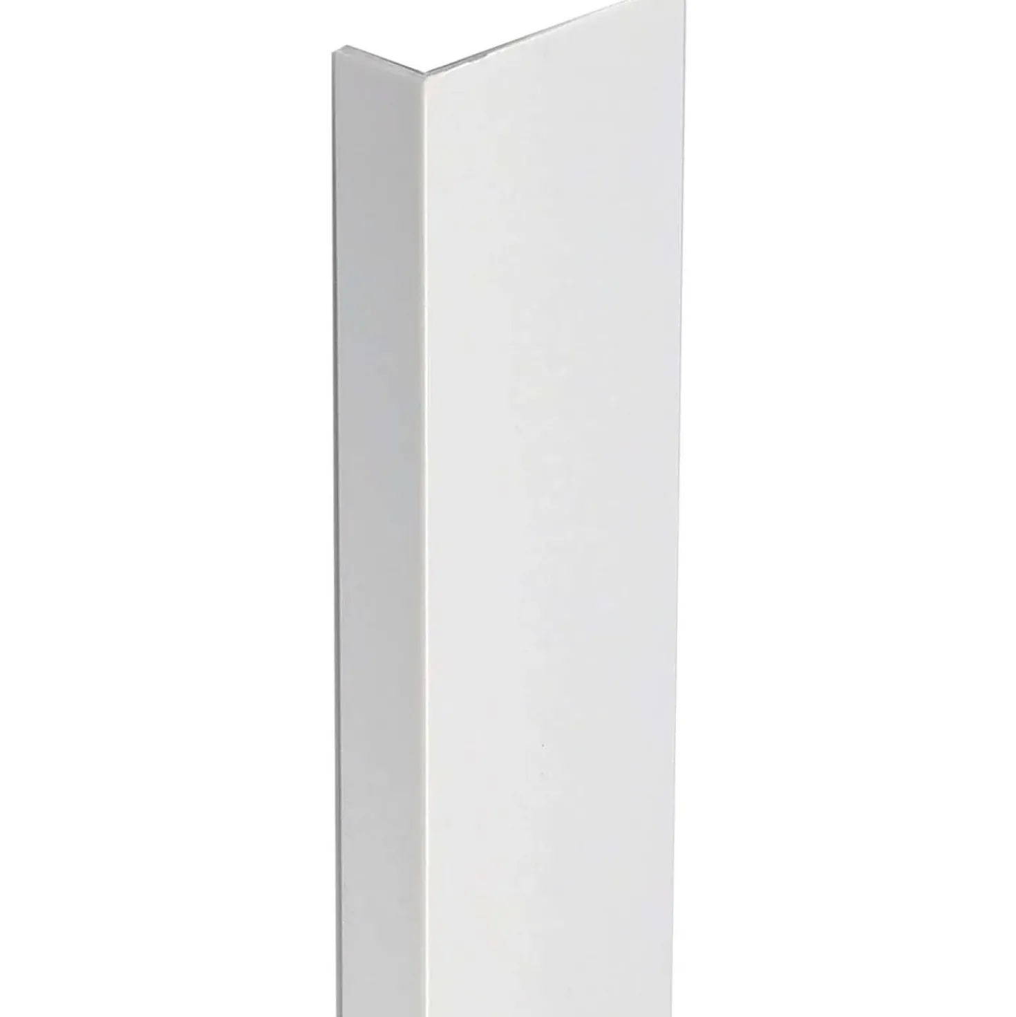 Profilo angolare a L 2,6 m 20x10 mm in pvc bianco opaco