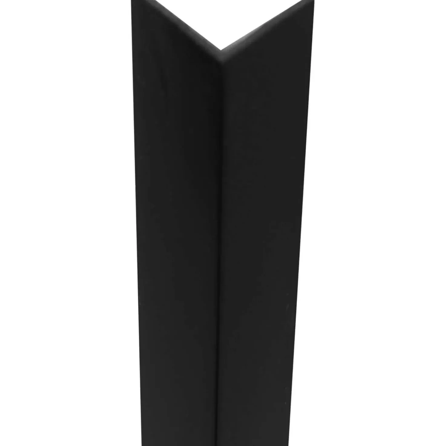 Profilo angolare a L 2,6 m 30x30 mm in pvc nero opaco
