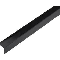 Profilo angolare a L 1 m 30x30 mm in pvc nero opaco