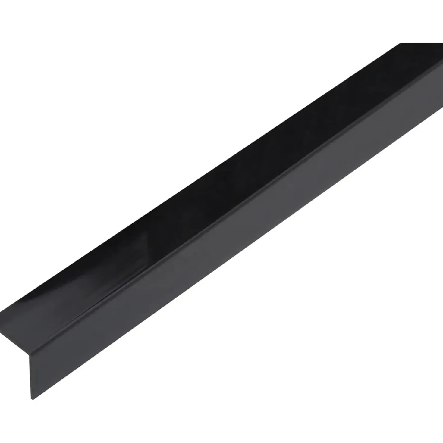 Profilo angolare a L 1 m 30x30 mm in pvc nero opaco