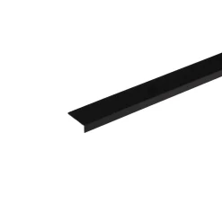 Profilo angolare a L 2,6 m 40x10 mm in pvc nero opaco