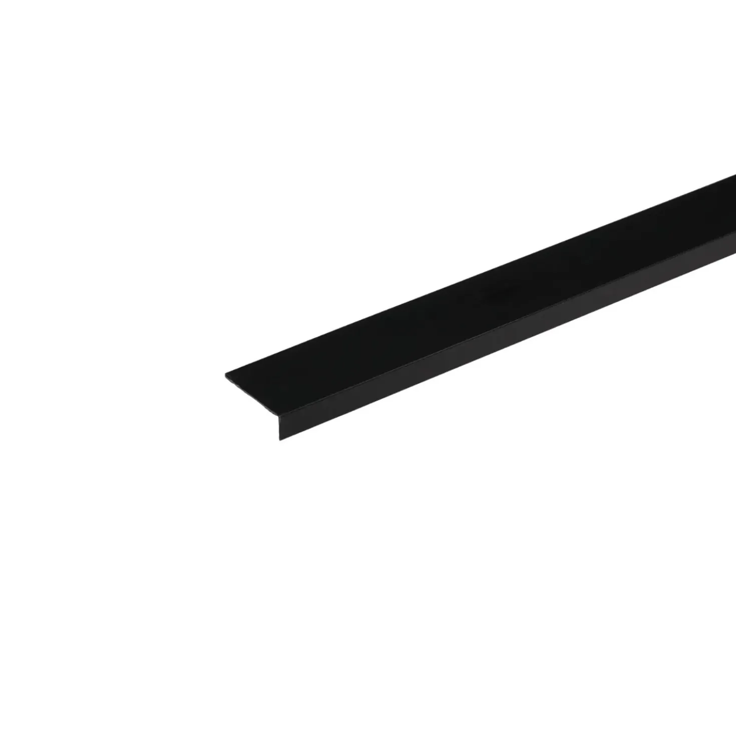 Profilo angolare a L 1 m 30x20x3 mm in pvc nero opaco