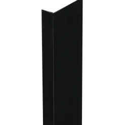 Profilo angolare a L 2,6 m 30x20 mm in pvc nero opaco