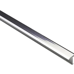 Profilo coprigiunto a T in alluminio anodizzato argento lucido 9 mm x 0,9 m