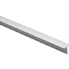 Profilo coprigiunto a T in alluminio anodizzato argento opaco 9 mm x 0,9 m