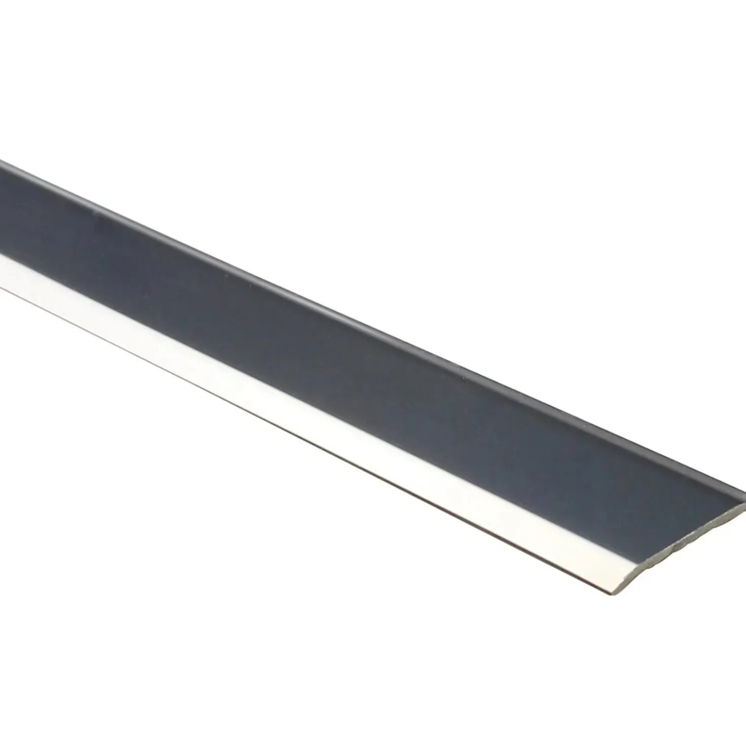Profilo coprisoglia per pavimento in acciaio inox lucidato 38 mm x 0,9 mm
