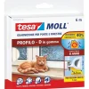 Profilo "D" bianco 6 m x 9 mm