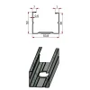 Profilo montante a C in acciaio zincato 55/50 sp 6/10 L 3 m grigio