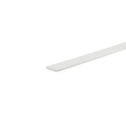 Profilo piatto 1 m 25x3 mm in pvc bianco opaco