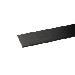 Profilo piatto 2 m 30x2 mm nero spazzolato