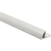 Profilo terminale a quarto di tondo in PVC bianco lucido 8 mm x 2,5 m