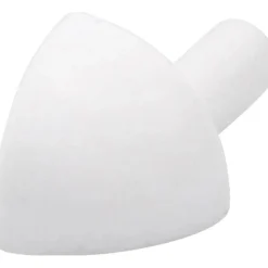 Profilo terminale a quarto di tondo angolo esterno PVC bianco lucido 10 mm