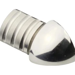 Profilo terminale a quarto di tondo angolare acciaio inossidabile lucidato 8 mm
