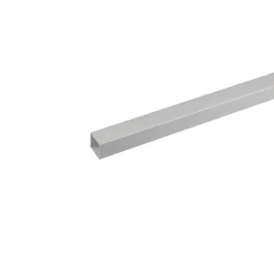 Profilo tubo quadro 2 m 30x30 mm alluminio anodizzato argento