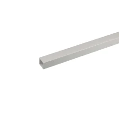 Profilo tubo quadro 2 m 10x10 mm alluminio argento
