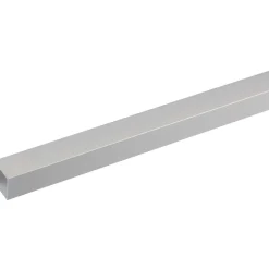 Profilo tubo quadro 2 m 10x10 mm alluminio argento