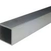 Profilo tubo quadro 1 m 25x25 mm alluminio anodizzato argento