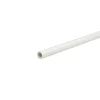 Profilo tubo tondo 1 m x Ø 12 mm in pvc bianco opaco